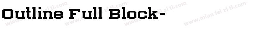 Outline Full Block字体转换